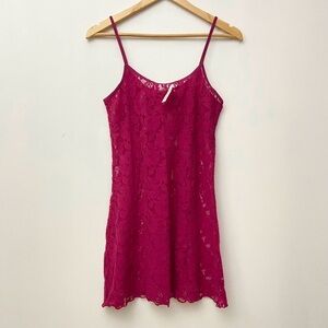 La Vie En Rose Pink Lace Chemise